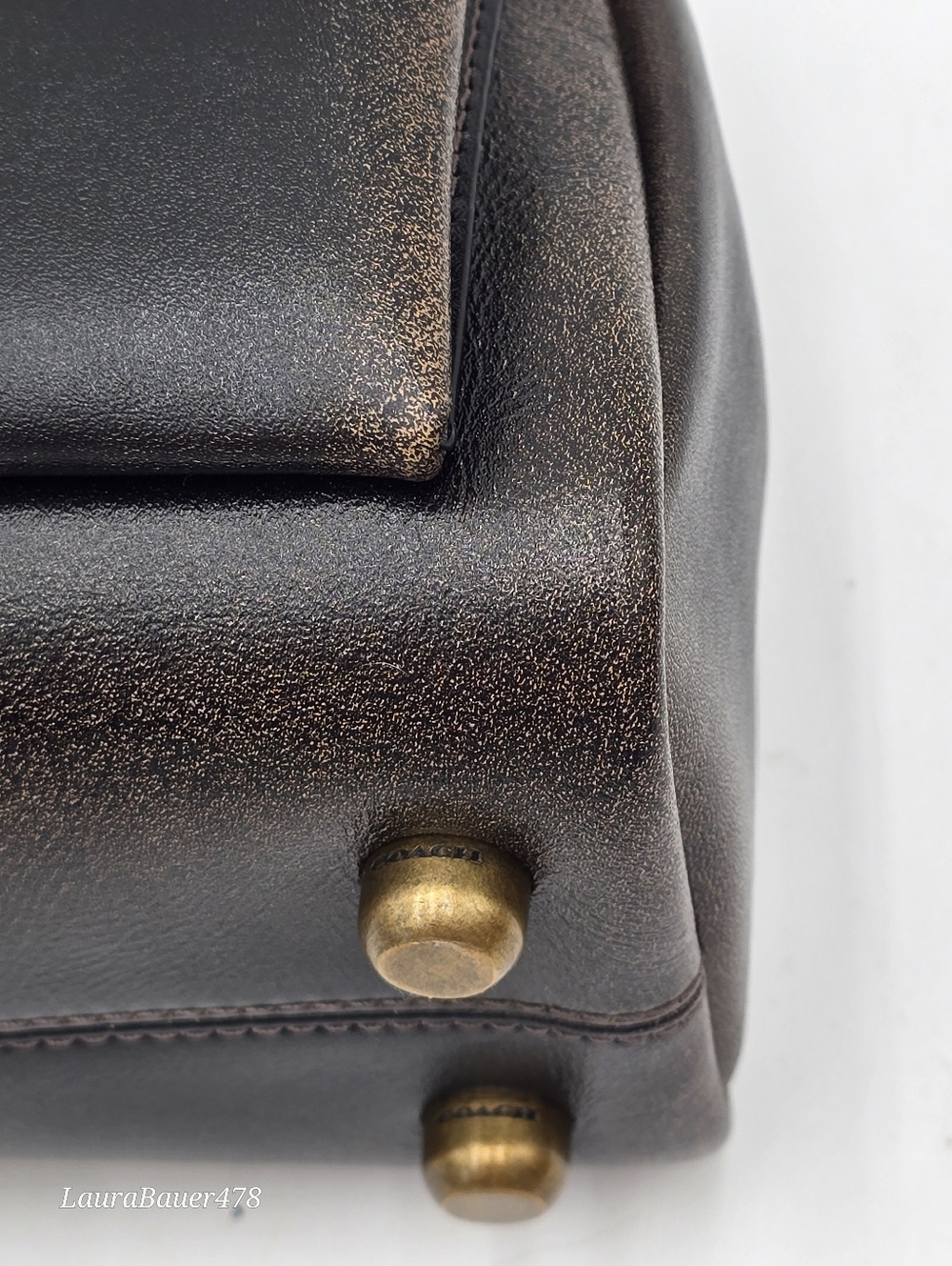 💥NWT💥Coach Twin Turnlock 20, Loved Leather - Picture 5 of 16